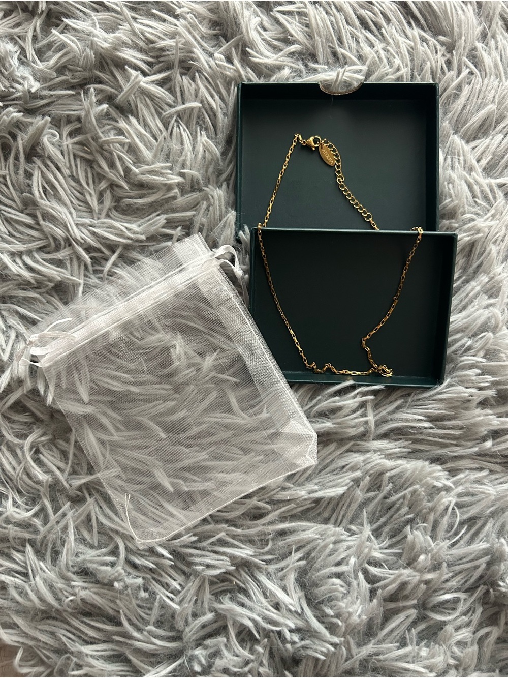 ATOLEA waterproof tarnish proof Delicate Gold Chain Necklace
